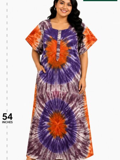Sivam Nighty Cotton Chungudi Zip Model XXL- SNCZ3XL5012
