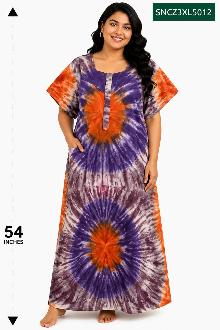 Sivam Nighty Cotton Chungudi Zip Model XXL- SNCZ3XL5012
