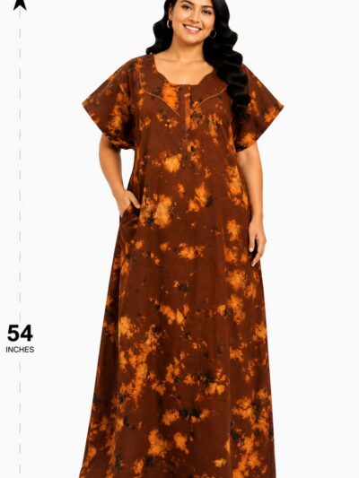 Sivam Nighty Cotton Chungudi Zip Model XXL- SNCZ3XL4912