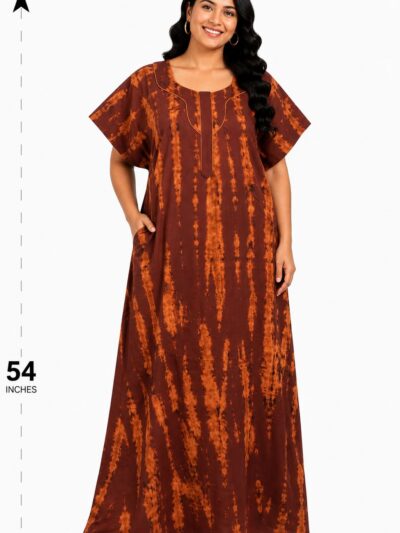 Sivam Nighty Cotton Chungudi Zip Model XXL- SNCZ3XL4914