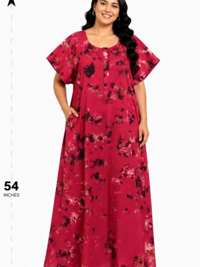Sivam Nighty Cotton Chungudi Zip Model XXL- SNCZ3XL4916