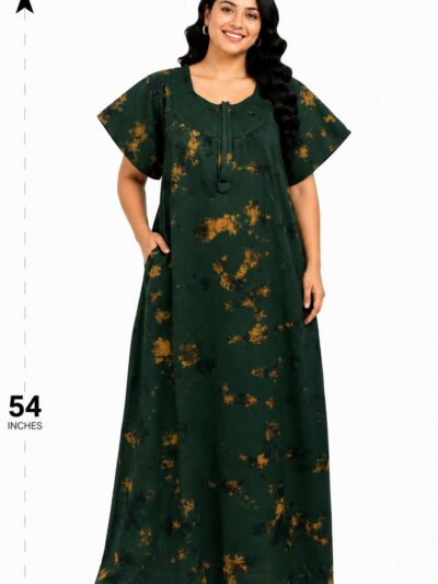 Sivam Nighty Cotton Chungudi Zip Model XXL- SNCZ3XL4918