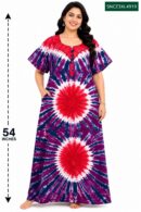 Sivam Nighty Cotton Chungudi Zip Model XXL- SNCZ3XL4919