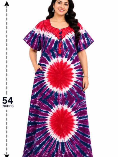 Sivam Nighty Cotton Chungudi Zip Model XXL- SNCZ3XL4919