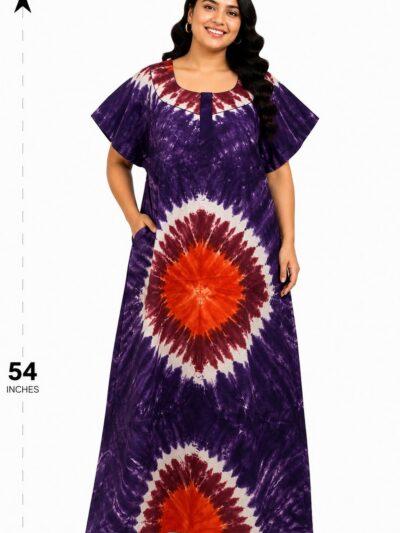 Sivam Nighty Cotton Chungudi Zip Model XXL- SNCZ3XL4921