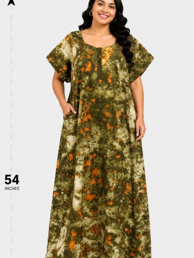 Sivam Nighty Cotton Chungudi Zip Model XXL- SNCZ3XL4923