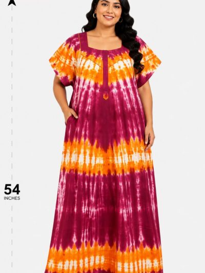 Sivam Nighty Cotton Chungudi Zip Model XXL- SNCZ3XL4928