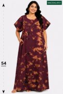 Sivam Nighty Cotton Chungudi Zip Model XXL- SNCZ3XL4931