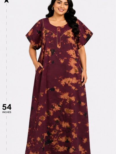 Sivam Nighty Cotton Chungudi Zip Model XXL- SNCZ3XL4931