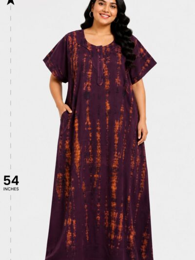Sivam Nighty Cotton Chungudi Zip Model XXL- SNCZ3XL4933