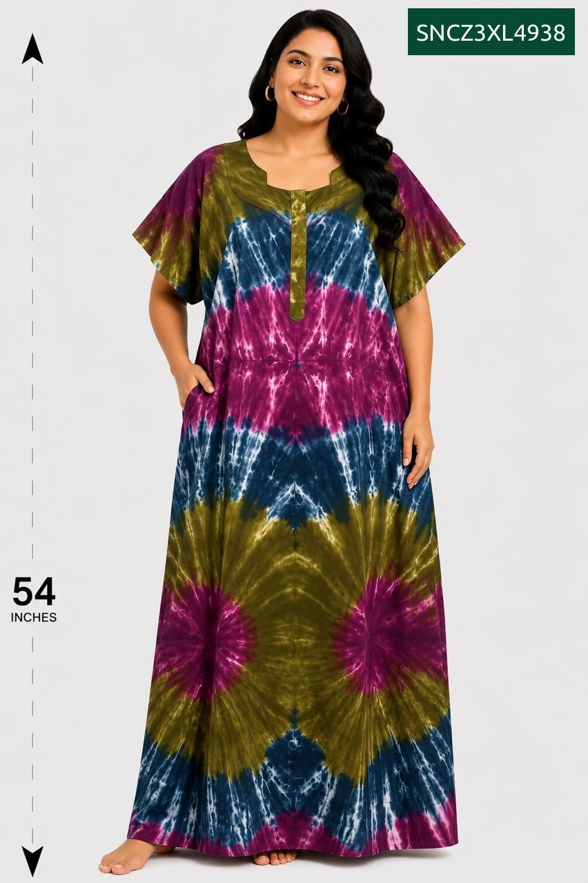 Sivam Nighty Cotton Chungudi Zip Model XXL- SNCZ3XL4938