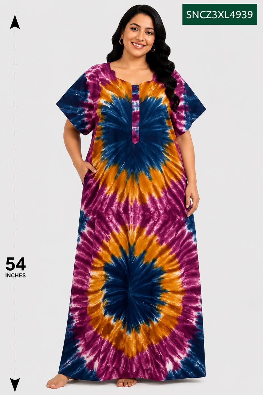 Sivam Nighty Cotton Chungudi Zip Model XXL- SNCZ3XL4939