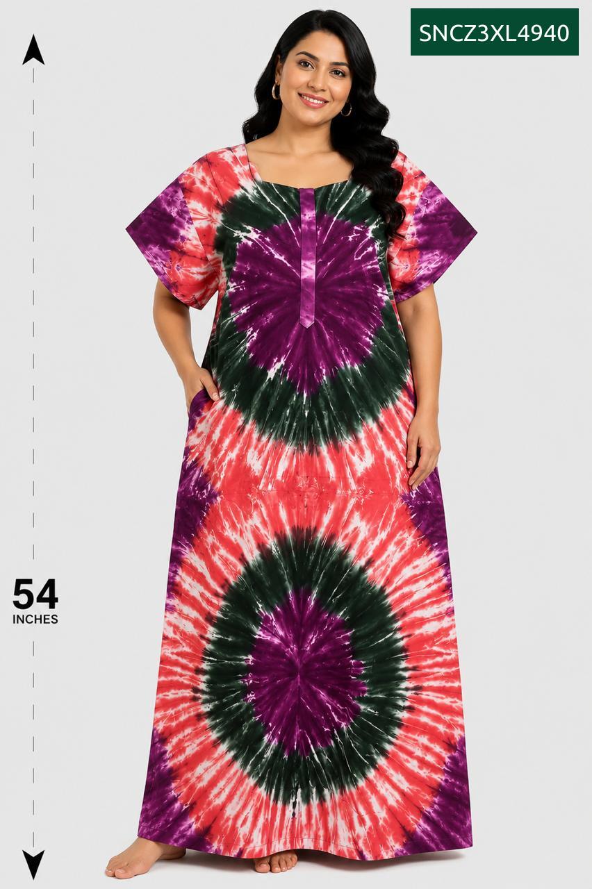 Sivam Nighty Cotton Chungudi Zip Model XXL- SNCZ3XL4940