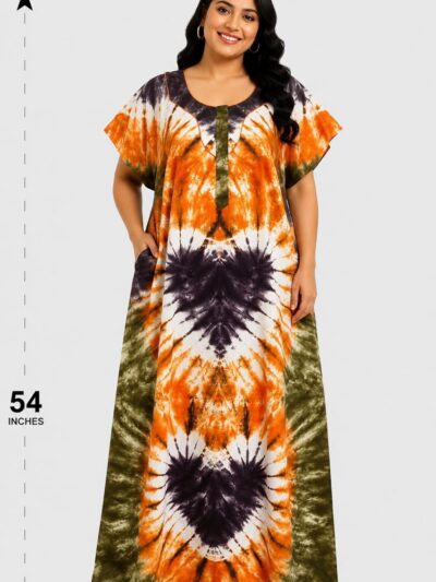 Sivam Nighty Cotton Chungudi Zip Model XXL- SNCZ3XL4942