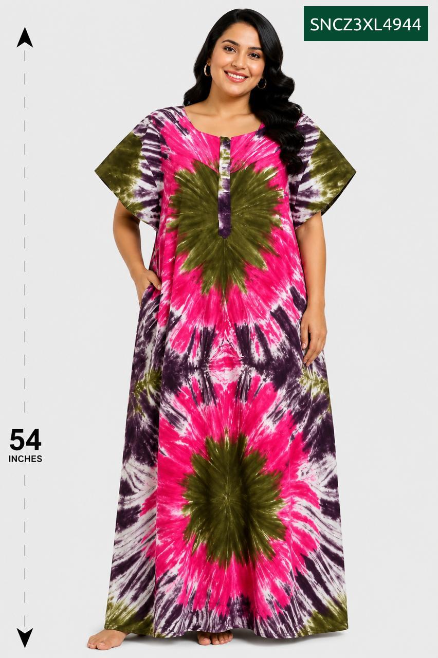 Sivam Nighty Cotton Chungudi Zip Model XXL- SNCZ3XL4944