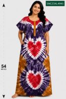 Sivam Nighty Cotton Chungudi Zip Model XXL- SNCZ3XL4945