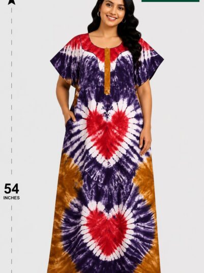 Sivam Nighty Cotton Chungudi Zip Model XXL- SNCZ3XL4945