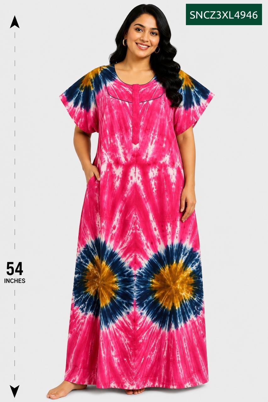 Sivam Nighty Cotton Chungudi Zip Model XXL- SNCZ3XL4946