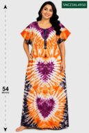 Sivam Nighty Cotton Chungudi Zip Model XXL- SNCZ3XL4950