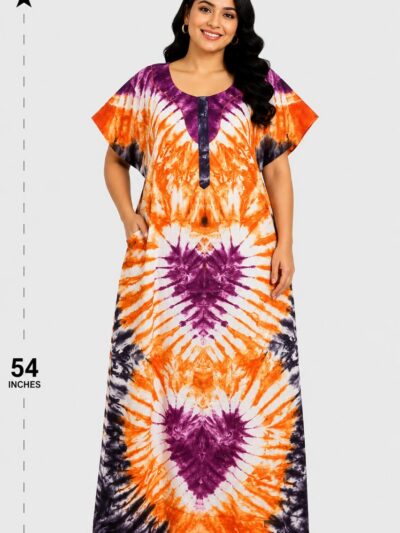 Sivam Nighty Cotton Chungudi Zip Model XXL- SNCZ3XL4950