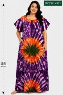 Sivam Nighty Cotton Chungudi Zip Model XXL- SNCZ3XL4951