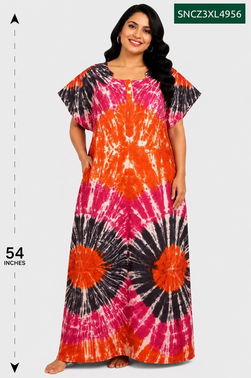 Sivam Nighty Cotton Chungudi Zip Model XXL- SNCZ3XL4956