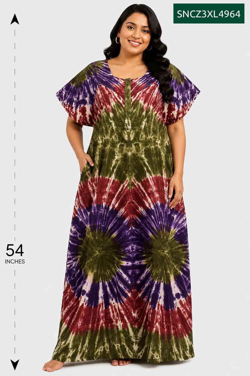 Sivam Nighty Cotton Chungudi Zip Model XXL- SNCZ3XL4964