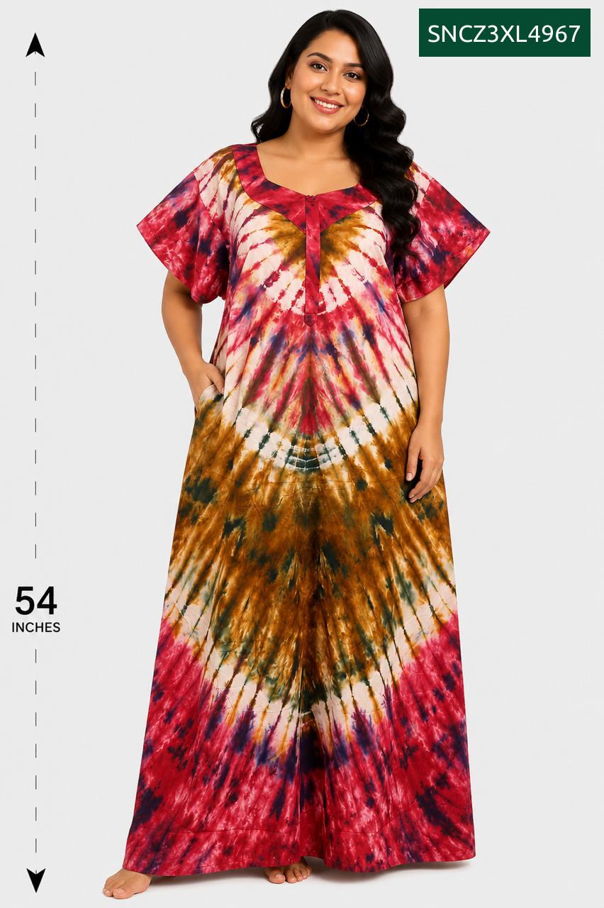 Sivam Nighty Cotton Chungudi Zip Model XXL- SNCZ3XL4967