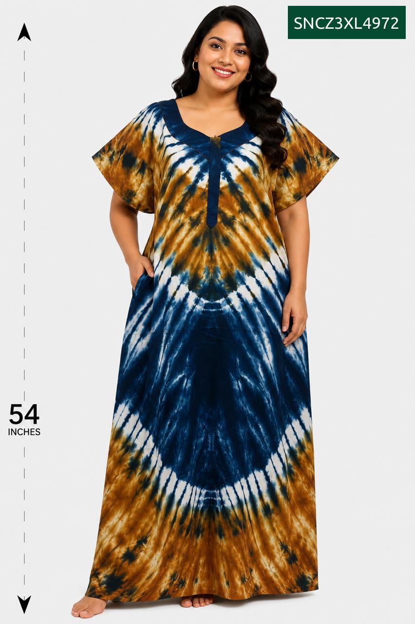 Sivam Nighty Cotton Chungudi Zip Model XXL- SNCZ3XL4972