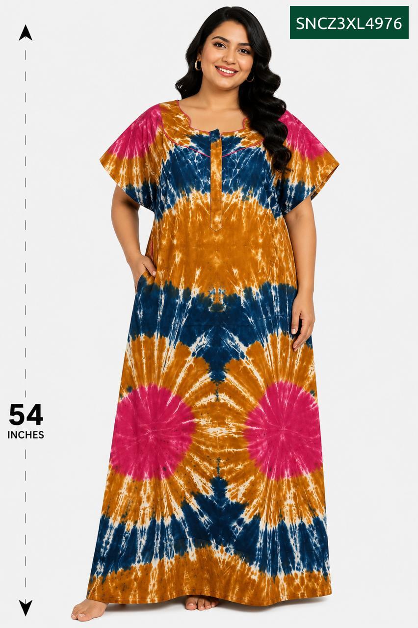 Sivam Nighty Cotton Chungudi Zip Model XXL- SNCZ3XL4976