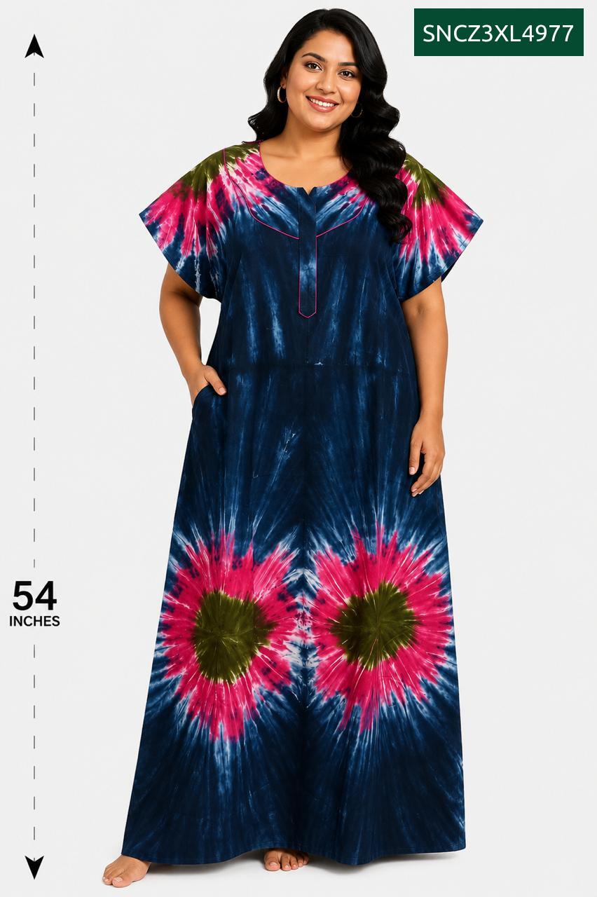 Sivam Nighty Cotton Chungudi Zip Model XXL- SNCZ3XL4977