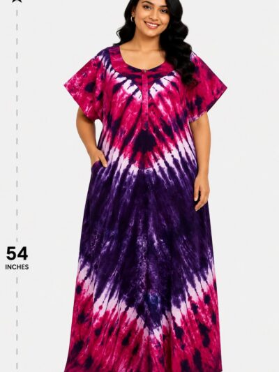Sivam Nighty Cotton Chungudi Zip Model XXL- SNCZ3XL4979