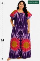 Sivam Nighty Cotton Chungudi Zip Model XXL- SNCZ3XL4981