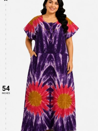 Sivam Nighty Cotton Chungudi Zip Model XXL- SNCZ3XL4981