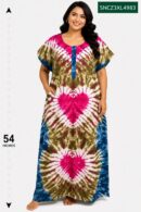 Sivam Nighty Cotton Chungudi Zip Model XXL- SNCZ3XL4983