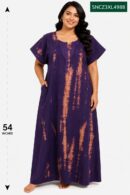Sivam Nighty Cotton Chungudi Zip Model XXL- SNCZ3XL4988
