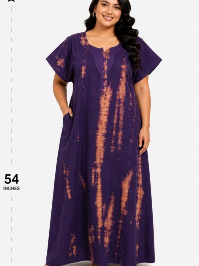 Sivam Nighty Cotton Chungudi Zip Model XXL- SNCZ3XL4988