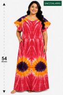Sivam Nighty Cotton Chungudi Zip Model XXL- SNCZ3XL4995