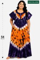 Sivam Nighty Cotton Chungudi Zip Model XXL- SNCZ3XL4996