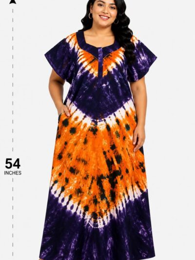 Sivam Nighty Cotton Chungudi Zip Model XXL- SNCZ3XL4996