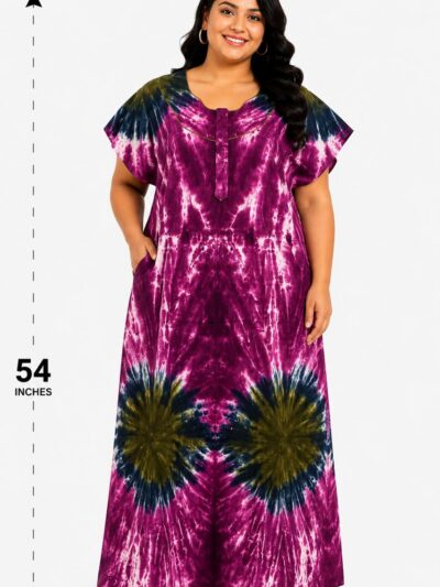 Sivam Nighty Cotton Chungudi Zip Model XXL- SNCZ3XL4997