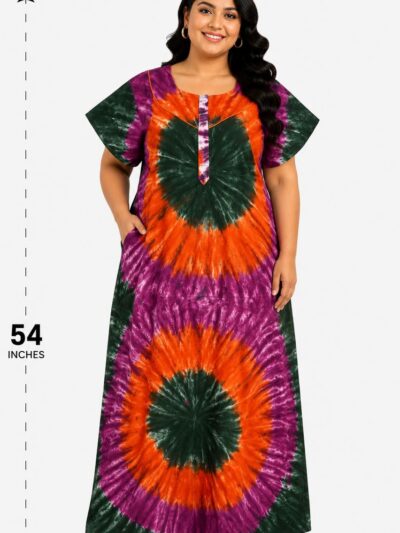 Sivam Nighty Cotton Chungudi Zip Model XXL- SNCZ3XL4998