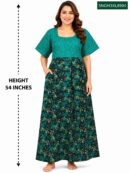 Sivam Nighty Cotton Gown 3XL- SNGM3XL8904