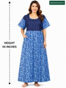 Sivam Nighty Cotton Gown 3XL- SNGM3XL8910