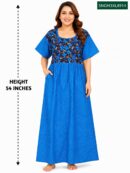 Sivam Nighty Cotton Gown 3XL- SNGM3XL8914