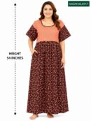 Sivam Nighty Cotton Gown 3XL- SNGM3XL8917