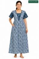Sivam Nighty Cotton V Neck Model XL- SNVNmXL8902