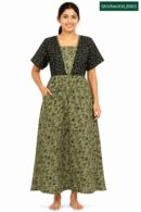 Sivam Nighty Cotton V Neck Model XXL- SNVNmXXL8903