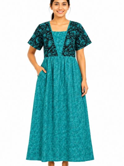 Sivam Nighty Cotton V Neck Model XXL- SNVNmXXL8905