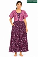 Sivam Nighty Cotton V Neck Model XXL- SNVNmXXL8907